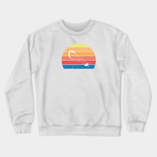 Retro sun kitesurfing Crewneck Sweatshirt